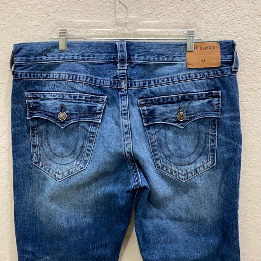 True Religion Men's Straight Jeans in Blue